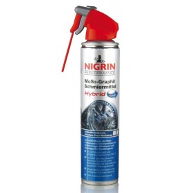 Nigrin MoS2 lubricant HyBrid 400ml spray with graphite