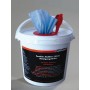 Wiper Bowl moist cleaning tissues dispenser bucket of 72 Multitex tissues