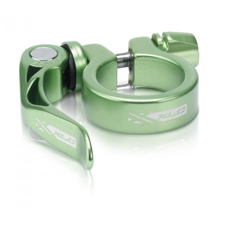 XLC Seatpost clamp ring PC-L04 Ø 31.6mm limegreen with quick release