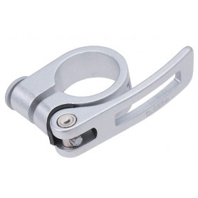 Seatpost clamp Ø 31.8mm with Quick release 6061-T6 Alu Cr-Mo silver