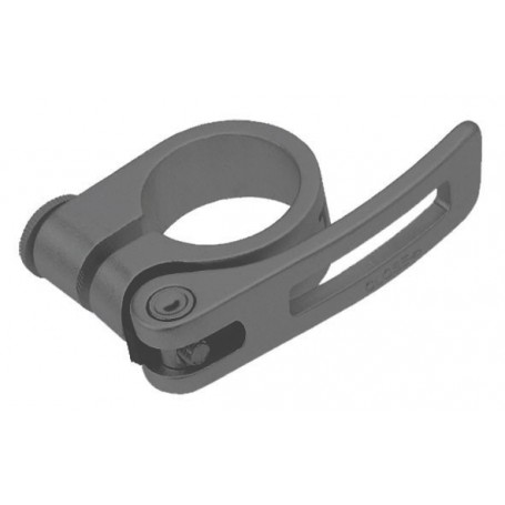 Seatpost clamp Ø 31.8mm with Quick release 6061-T6 Alu Cr-Mo black