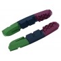 Brake blocks Cartridge for Alu rims Allwetter 0° 72mm green black purple