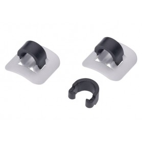 Aluminium Cable Guide for cables Ø 4,5 - 6,0 mm, self-adhesive, silver