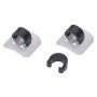 Aluminium Cable Guide for cables Ø 4,5 - 6,0 mm, self-adhesive, silver
