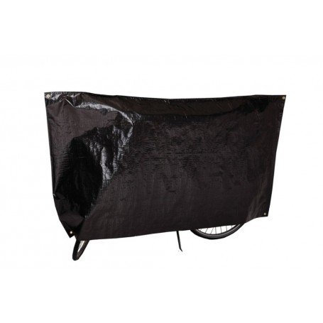 Bike protection cover Classic VK 110 x 210cm, black with eyelets and cord