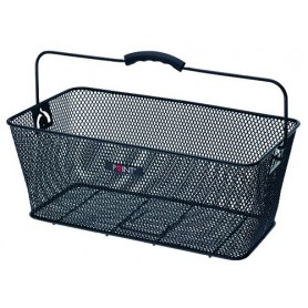 School bag basket, 45 x 26 x 18 cm, black