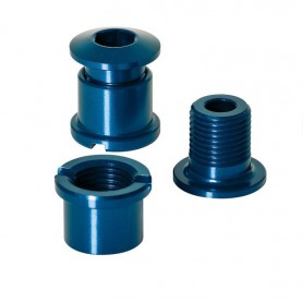 XLC Chainring screw set of 5 blue
