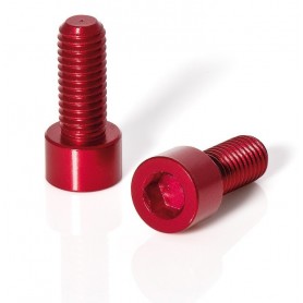 XLC screws for Bottle holder 1 pair red