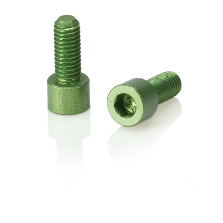XLC screws for Bottle holder 1 pair limegreen