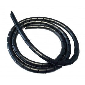 Spiral band black flexible 5m roll Ø 6mm can be shortened