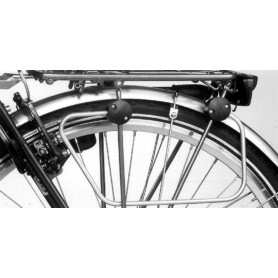 Pletscher support for panniers for universal, silver