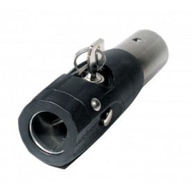 Weber drawbar connector with lock for steel-drawbar Monz 25.4mm