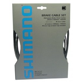 Shimano Brake cable set cables and covers for Front / rear wheel