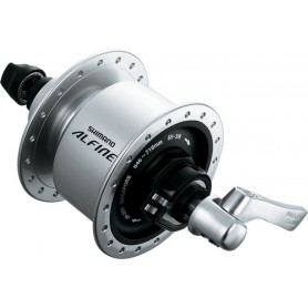 Shimano Front wheel hub dynamo Alfine DHS501 100mm 36 hole silver Centerlock, SNSP