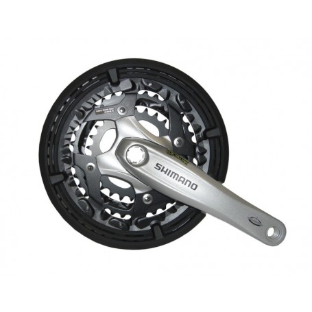 Shimano Crankset T 521 48/36/26 175mm silver FC-T 521, with KSS, Octalink