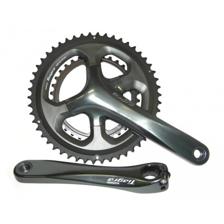 Shimano Crankset Tiagra 34/50 teeth 175mm FC-4700, 2-Pieces with fixed axle, without bearing