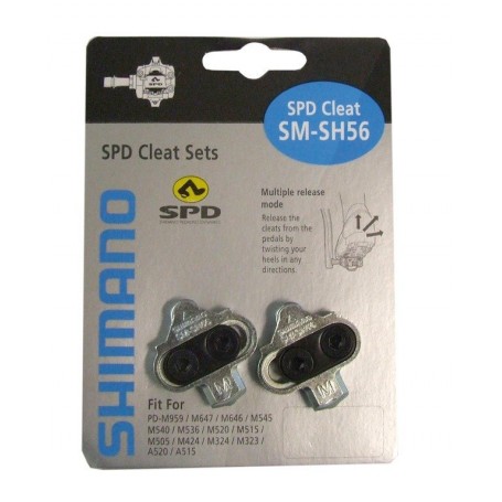Shimano Pedals SM-SH56 Cleats SPD silver