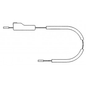 Universal hub derailleur cable for Sachs with fixing sleeve and Allen® key