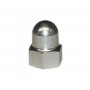 Cap nut for Quando KT-Tech and Hi-Stop Freewheel hubs length 22.0mm steel silver
