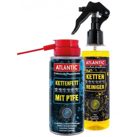 Chain care kit Atlantic 8800K consists of Chain cleaner and Chain grease