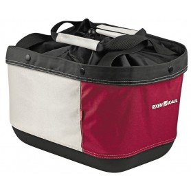 KLICKfix Shopping bag Alingo GT red cream, 41x29x24cm for Racktime carrier