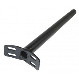 Seatpost for Unicycle 4 hole version black Ø 25.4x400mm