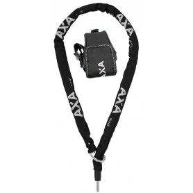 Axa RLC 140 Plug-in chain incl. Outdoor bag 140cm black