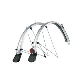 SKS Trekking mudguards Bluemels 28 inch 53mm silver with spoiler and tail light