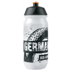 SKS Drinking bottle Small plastic 500 ml, transparent with SKS tire motif