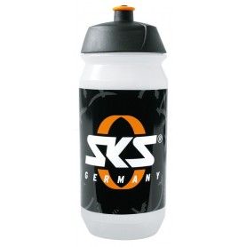Trinkflasche SKS Small Kunststoff 500 ml, transparent mit SKS Logo
