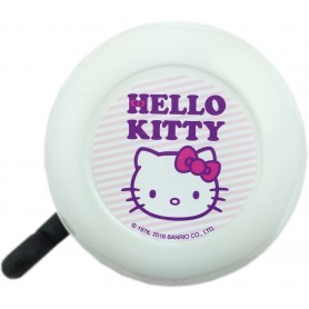 Bike bell Hello Kitty with motif Ø 55mm white pink