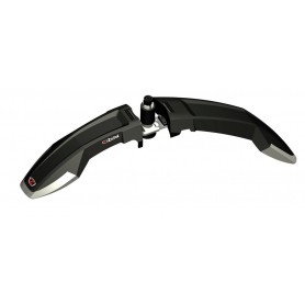 Front wheel clip on mudguard Deflector FM60 26 inch 27.5-29 inch black grey ca. 60-72mm with spoiler