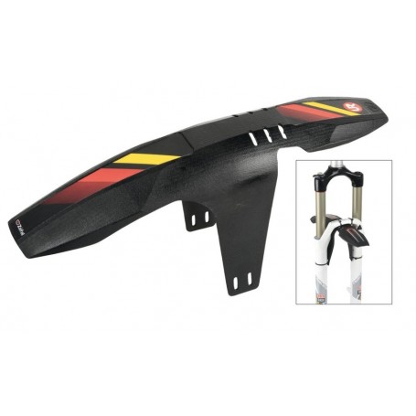 Zéfal front wheel Clip on mudguard FM20 black with 3 different stickers