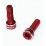 Ashima fixing screws for Bottle holder Alu red 2 pieces