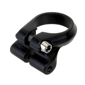 Bike Seatpost Tube Clamp 34.9 black with luggage carrier fixation