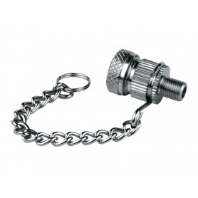SKS MS-reduction nipple of Schrader valve on D S-valve with chain