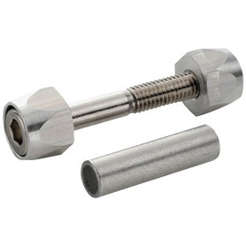 Schwarz Seatpost locking bolt Allen key Steel 6x45 mm silver