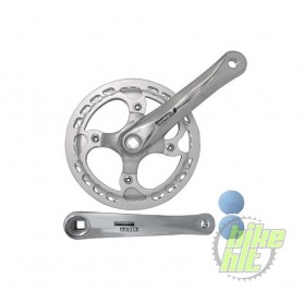 SunRace Crankset, FCS722 42 teeth 170 mm/silver with chain guard